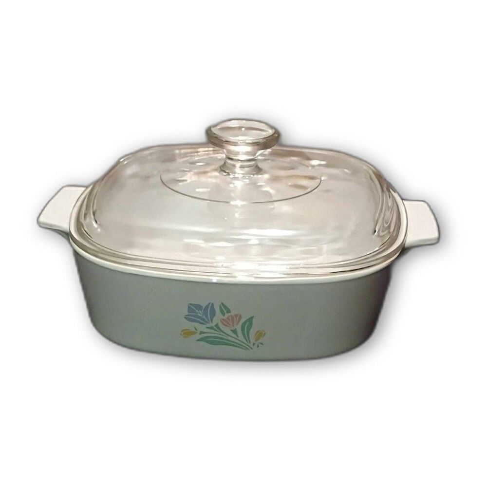 CorningWare Shadow Iris Casserole Dish with Lid 8.5" x 4" Deep